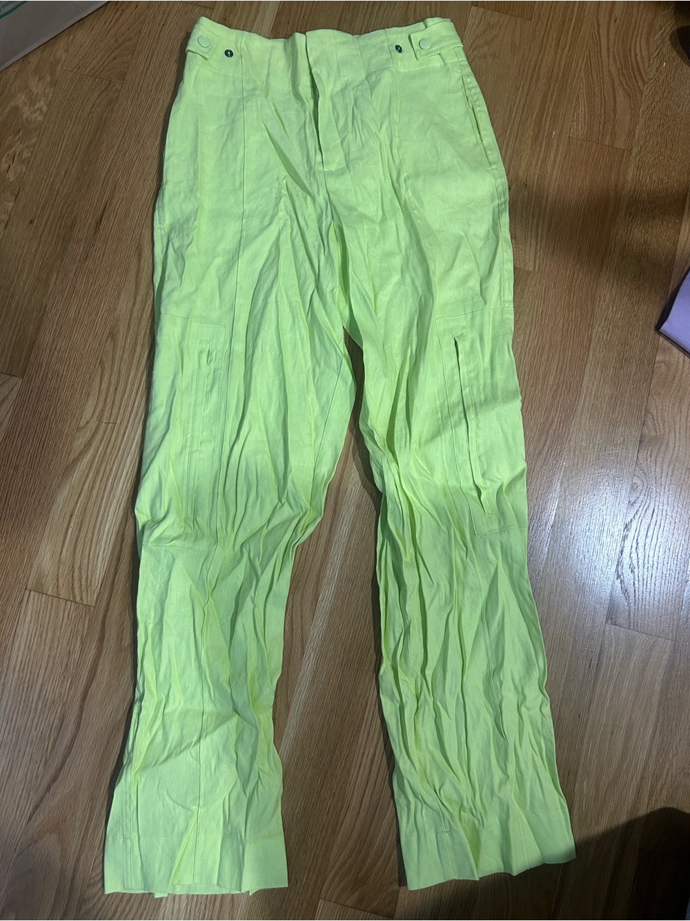Jason Wu Neon Lime Cargo Pants